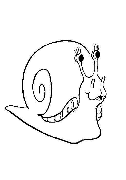 着色页: 蜗牛 (动物) #6523 - 免费可打印着色页
