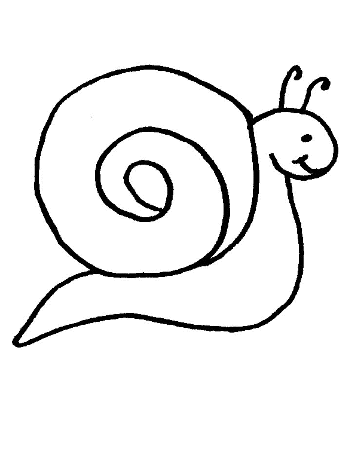 着色页: 蜗牛 (动物) #6538 - 免费可打印着色页