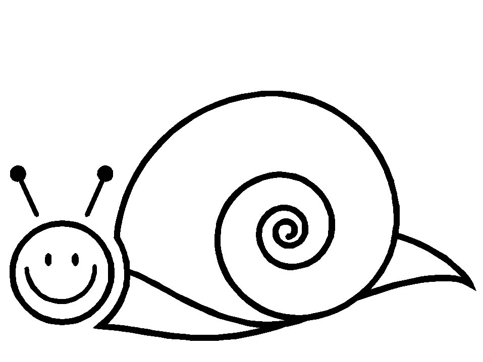 着色页: 蜗牛 (动物) #6540 - 免费可打印着色页