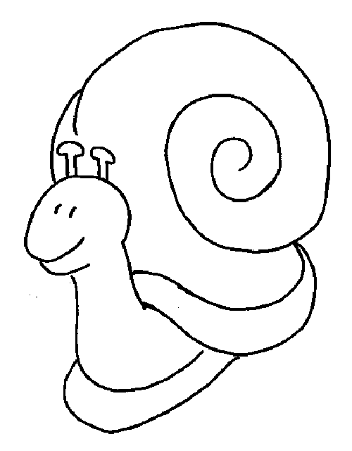 着色页: 蜗牛 (动物) #6541 - 免费可打印着色页