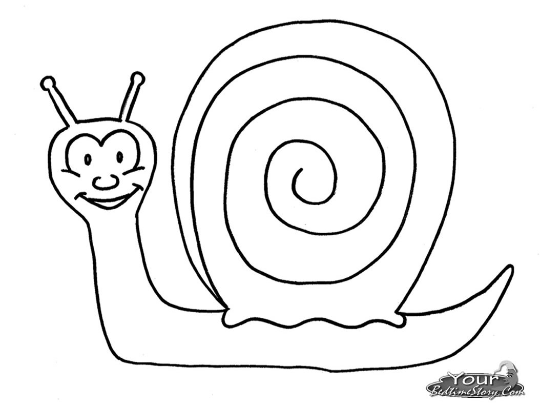 着色页: 蜗牛 (动物) #6550 - 免费可打印着色页