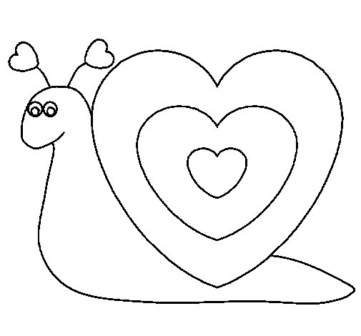 着色页: 蜗牛 (动物) #6566 - 免费可打印着色页