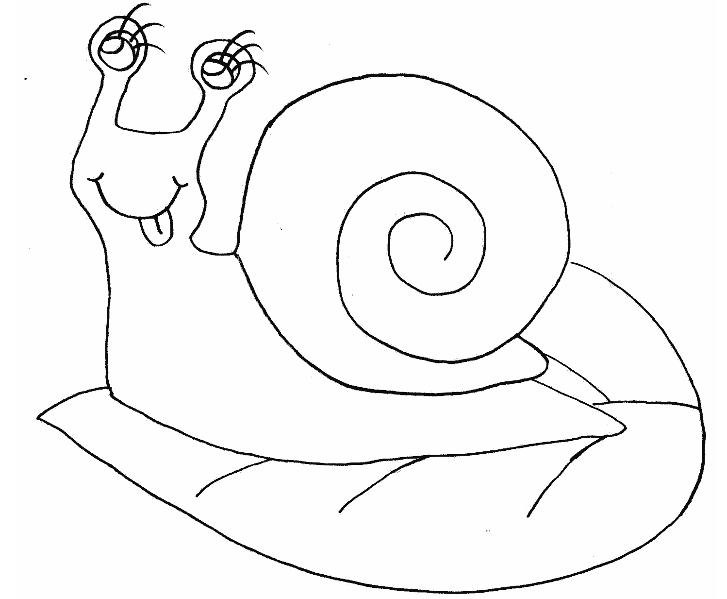 着色页: 蜗牛 (动物) #6573 - 免费可打印着色页