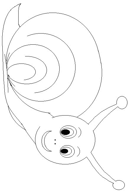 着色页: 蜗牛 (动物) #6581 - 免费可打印着色页