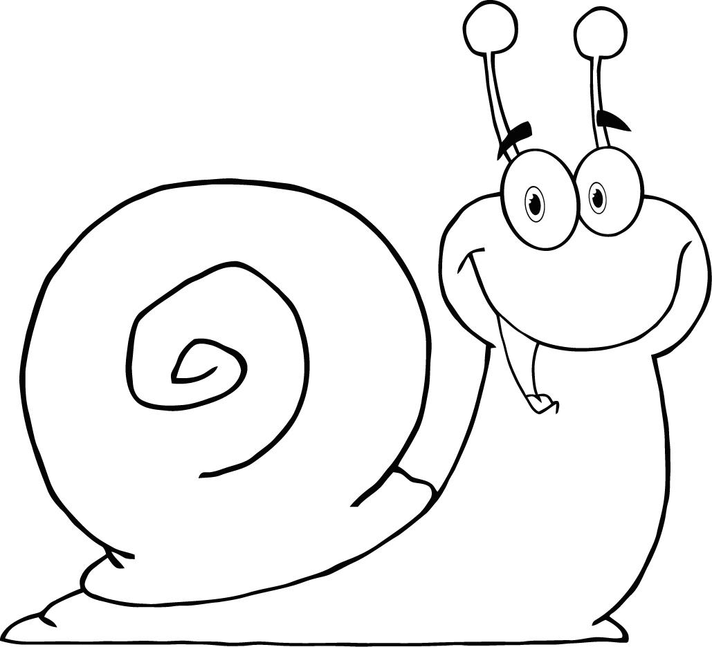 着色页: 蜗牛 (动物) #6620 - 免费可打印着色页