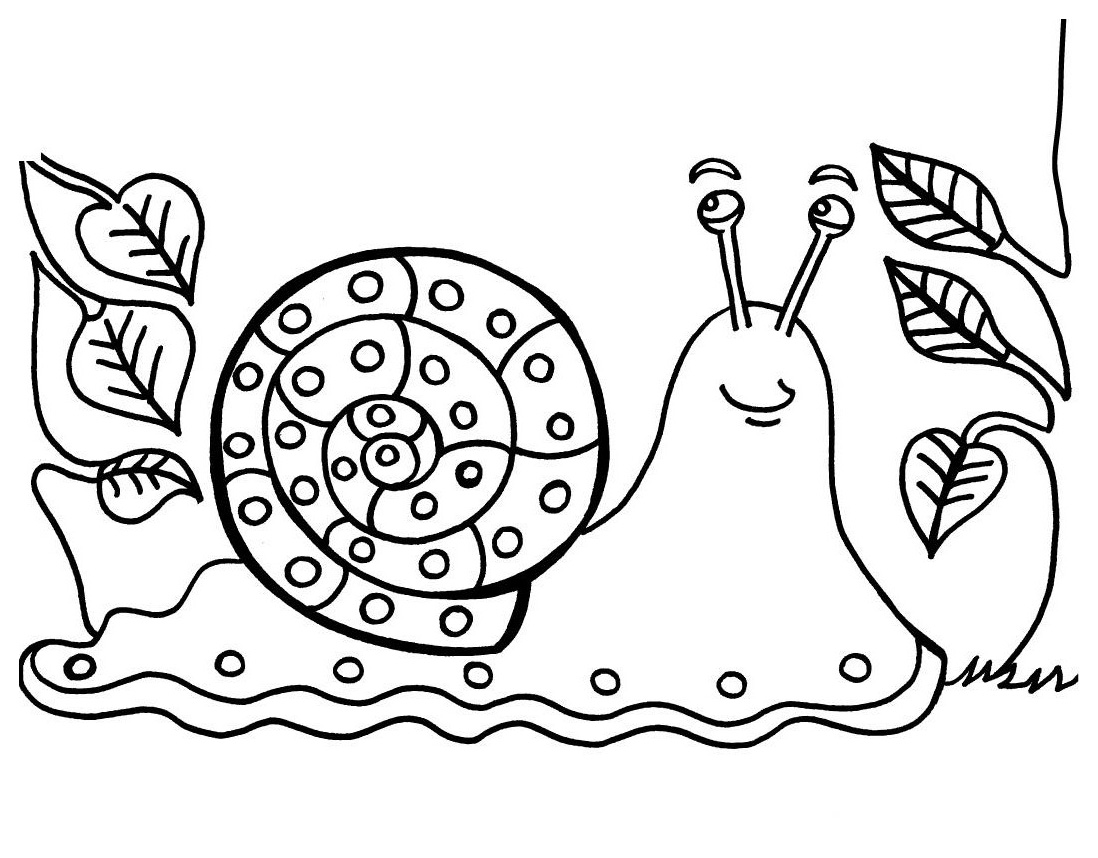 着色页: 蜗牛 (动物) #6688 - 免费可打印着色页