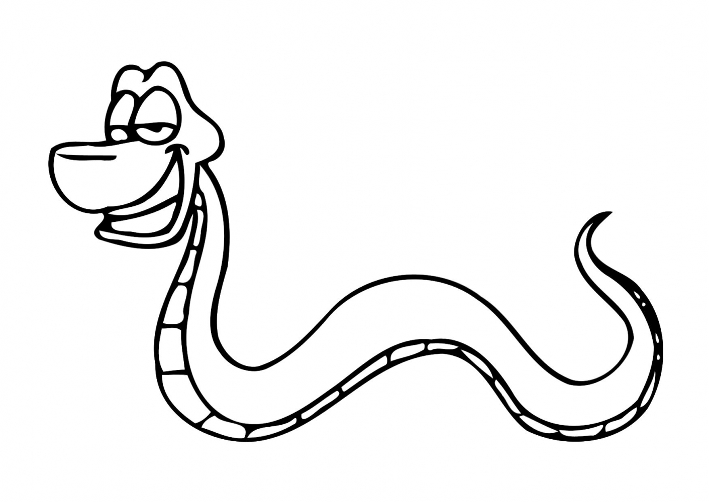 着色页: 蛇 (动物) #14339 - 免费可打印着色页