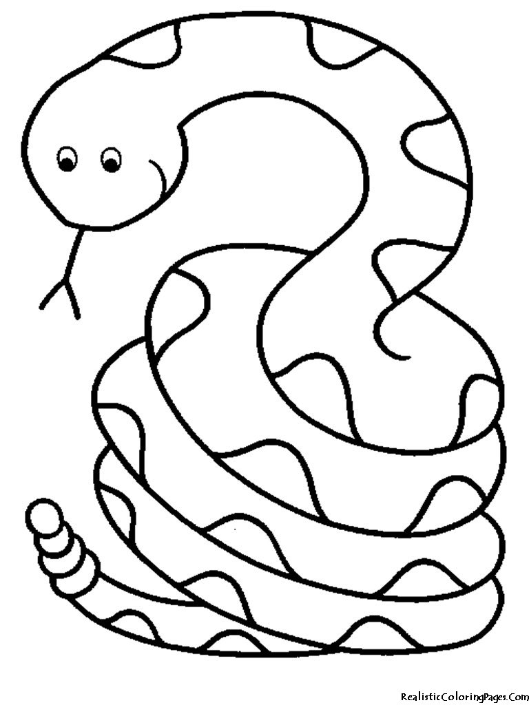 着色页: 蛇 (动物) #14340 - 免费可打印着色页