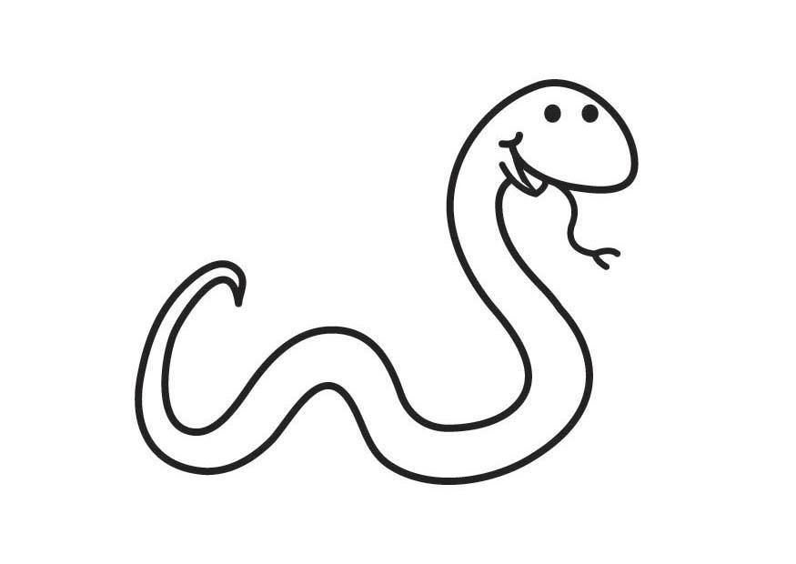 着色页: 蛇 (动物) #14353 - 免费可打印着色页