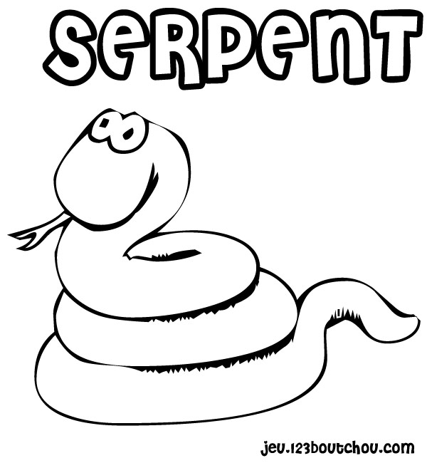 着色页: 蛇 (动物) #14375 - 免费可打印着色页