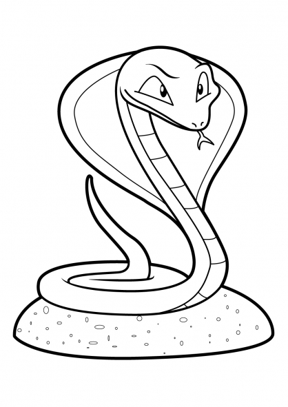 着色页: 蛇 (动物) #14397 - 免费可打印着色页