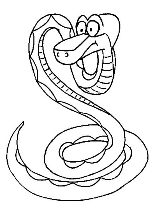 着色页: 蛇 (动物) #14403 - 免费可打印着色页