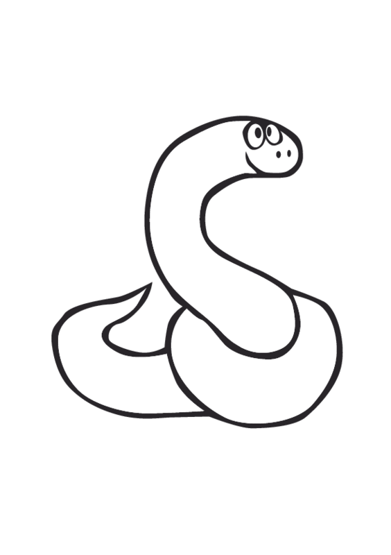 着色页: 蛇 (动物) #14409 - 免费可打印着色页