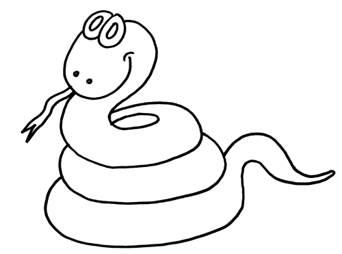 着色页: 蛇 (动物) #14427 - 免费可打印着色页