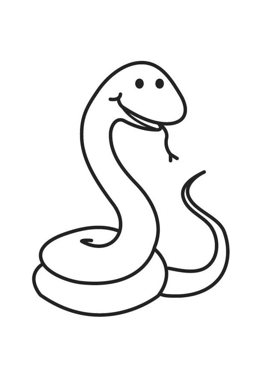 着色页: 蛇 (动物) #14440 - 免费可打印着色页