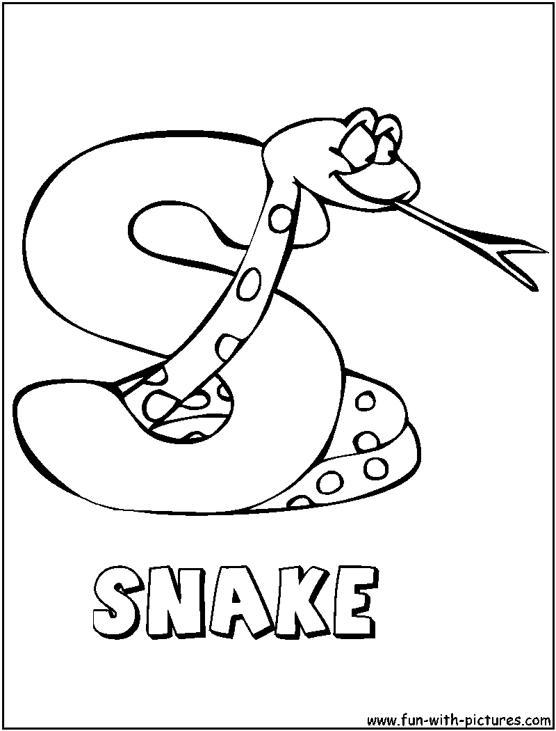 着色页: 蛇 (动物) #14441 - 免费可打印着色页