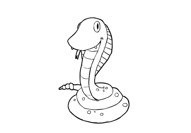 着色页: 蛇 (动物) #14460 - 免费可打印着色页
