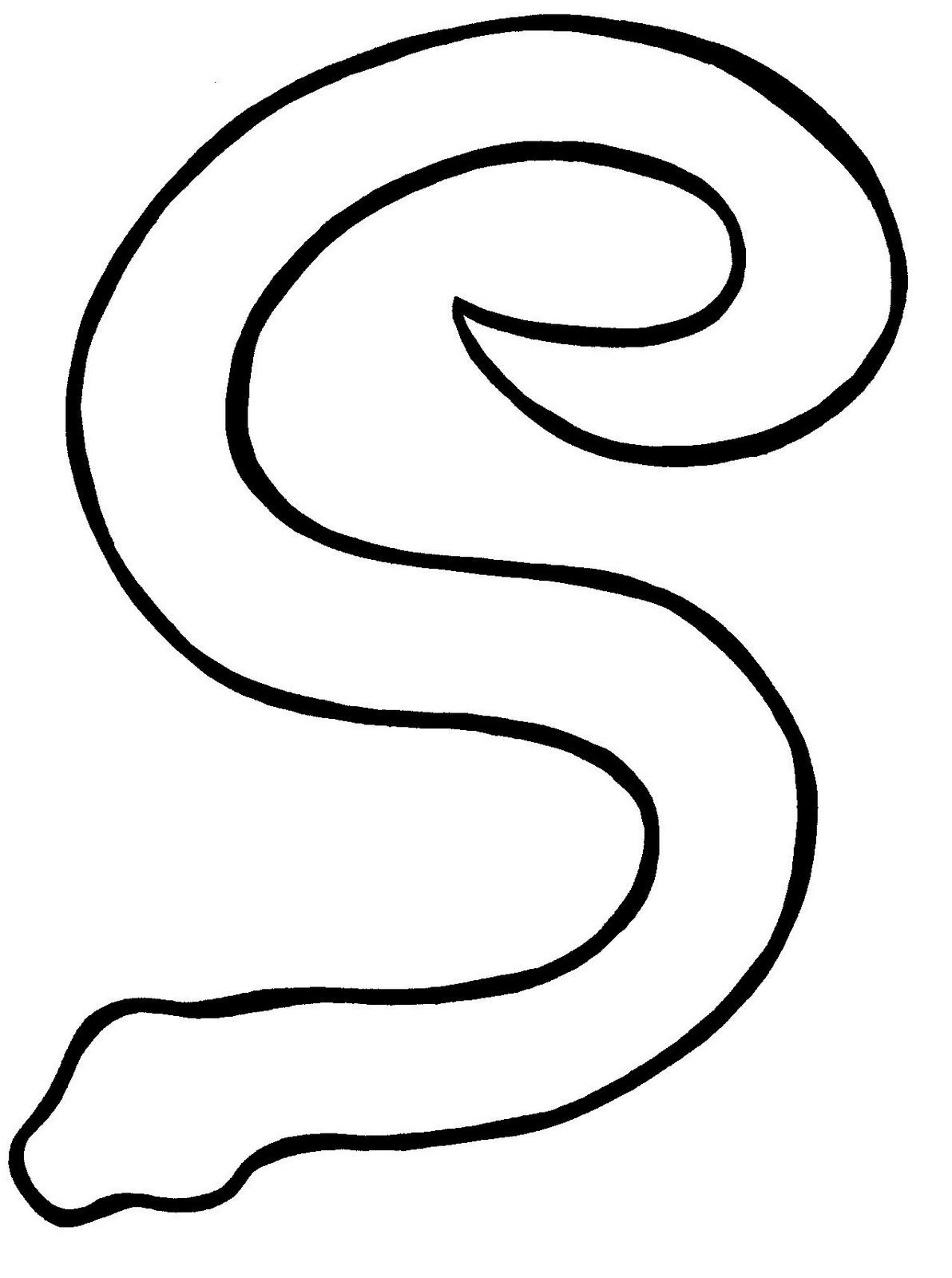 着色页: 蛇 (动物) #14523 - 免费可打印着色页