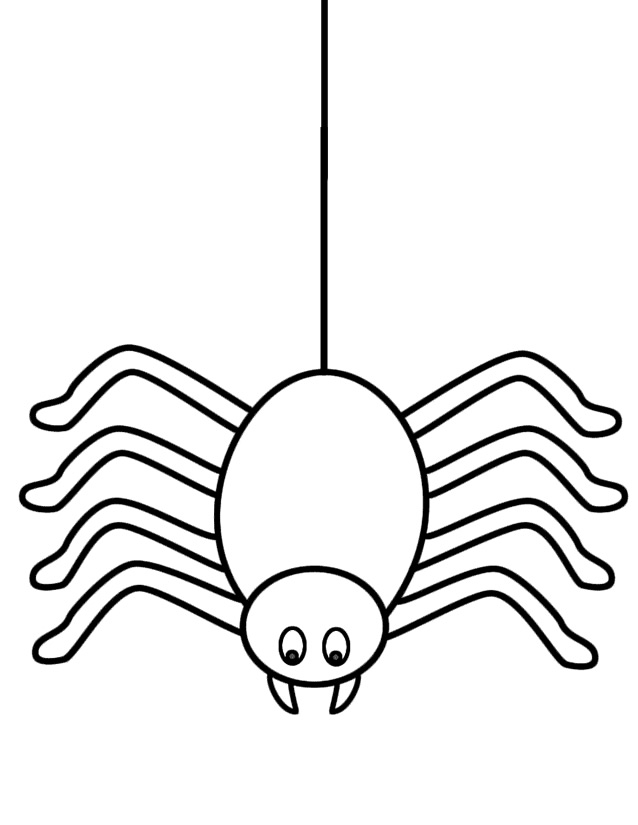 着色页: 蜘蛛 (动物) #593 - 免费可打印着色页