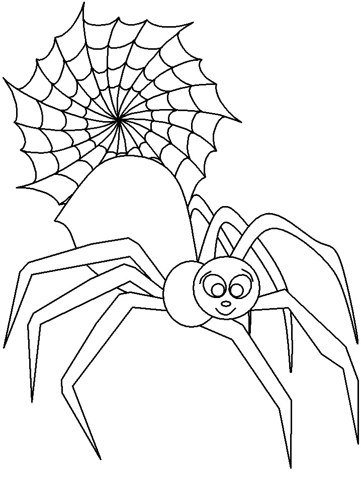 着色页: 蜘蛛 (动物) #630 - 免费可打印着色页