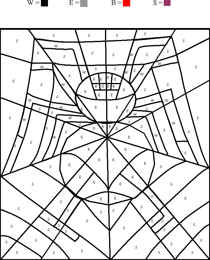 着色页: 蜘蛛 (动物) #658 - 免费可打印着色页