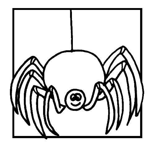 着色页: 蜘蛛 (动物) #665 - 免费可打印着色页