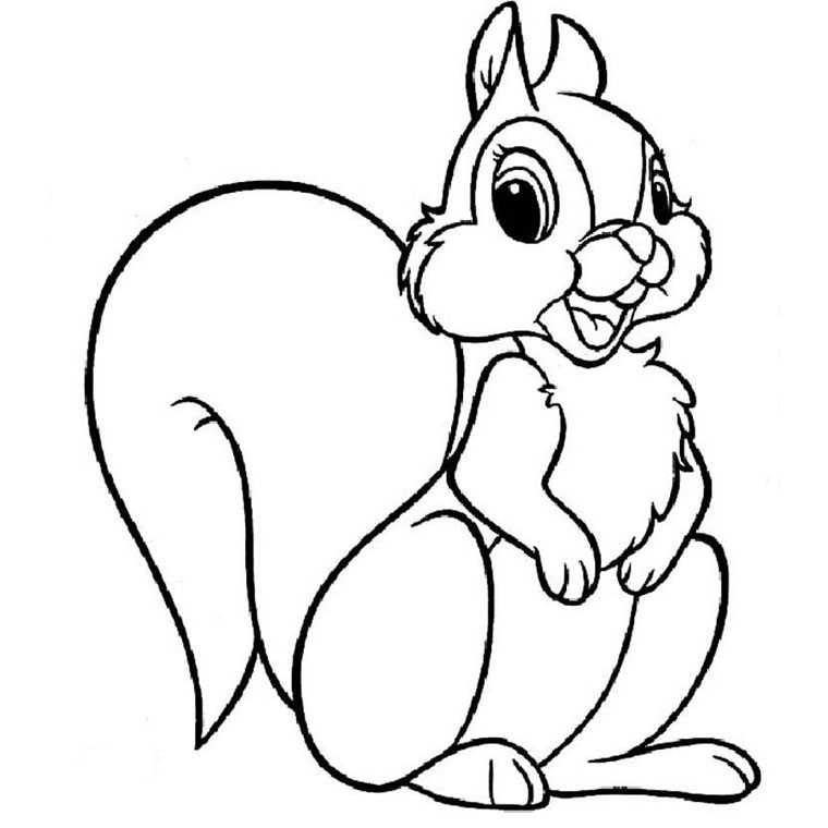 着色页: 松鼠 (动物) #6095 - 免费可打印着色页