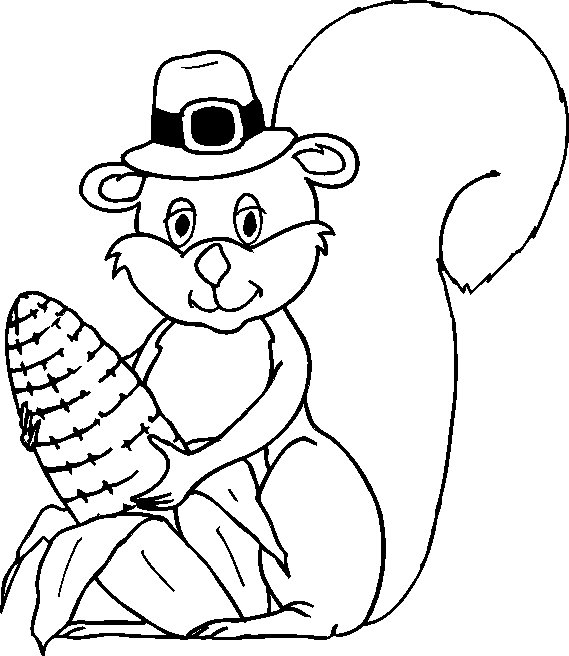 着色页: 松鼠 (动物) #6218 - 免费可打印着色页