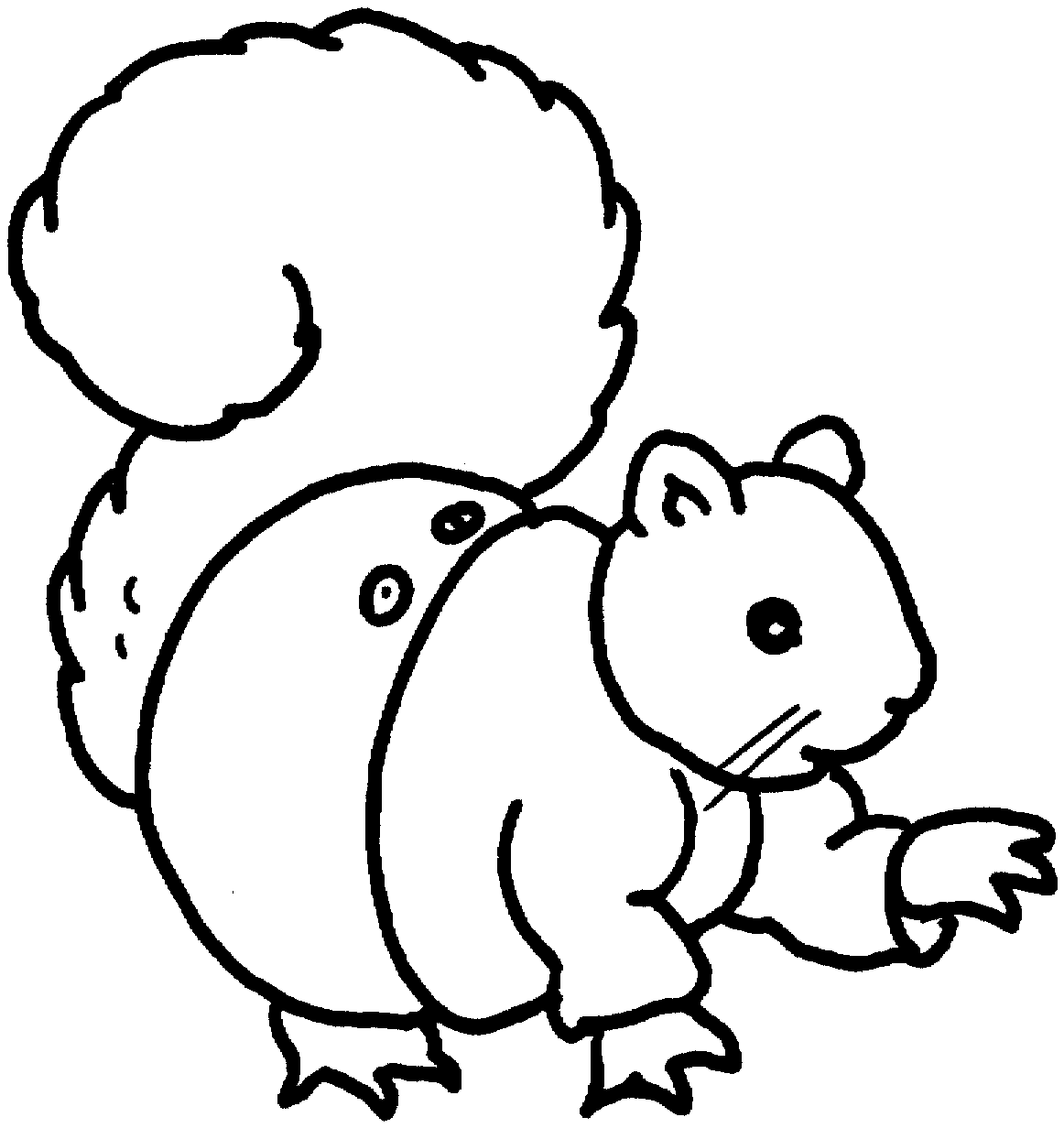 着色页: 松鼠 (动物) #6234 - 免费可打印着色页