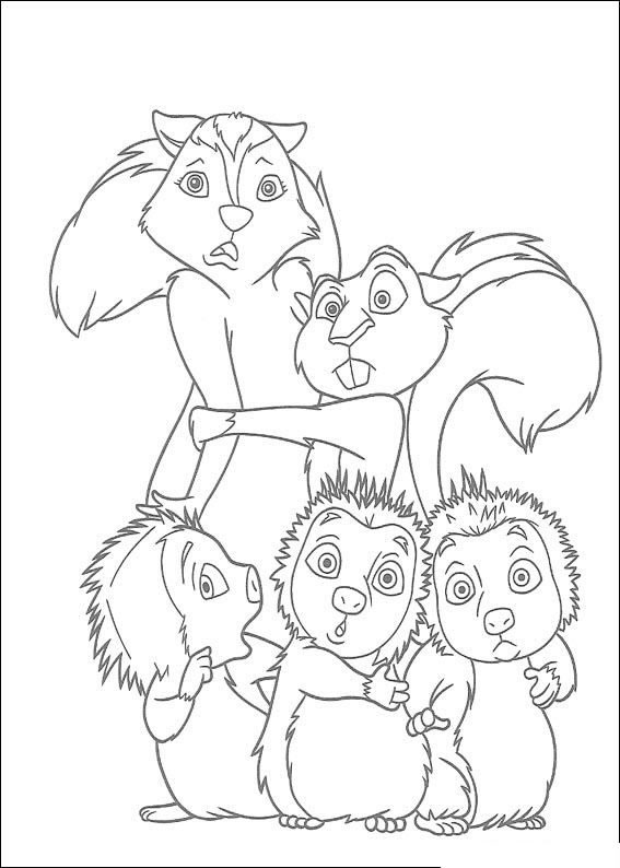着色页: 松鼠 (动物) #6265 - 免费可打印着色页