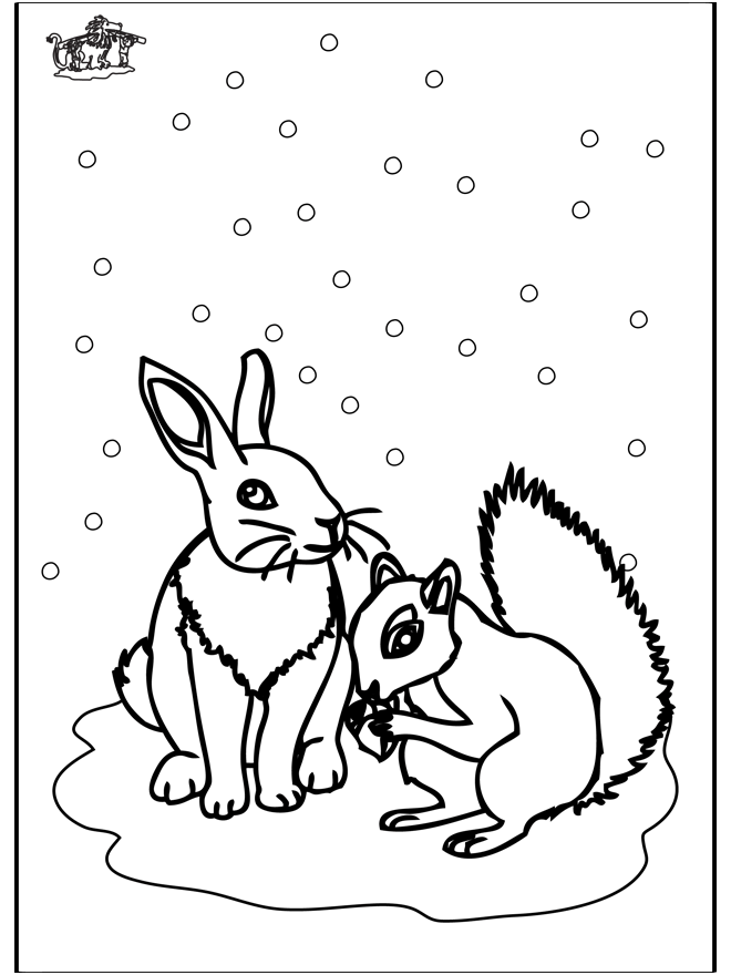 着色页: 松鼠 (动物) #6266 - 免费可打印着色页