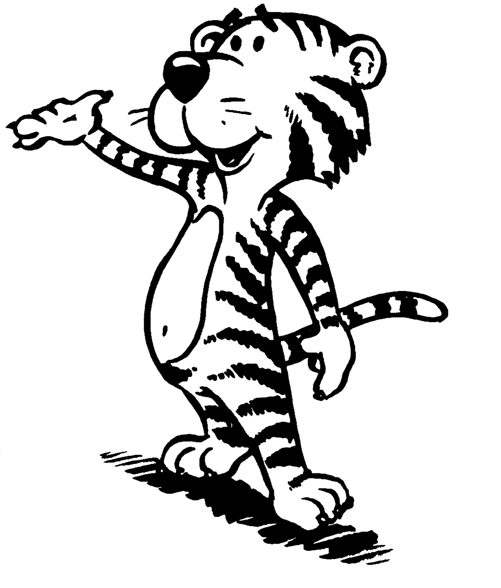 着色页: 老虎 (动物) #13740 - 免费可打印着色页