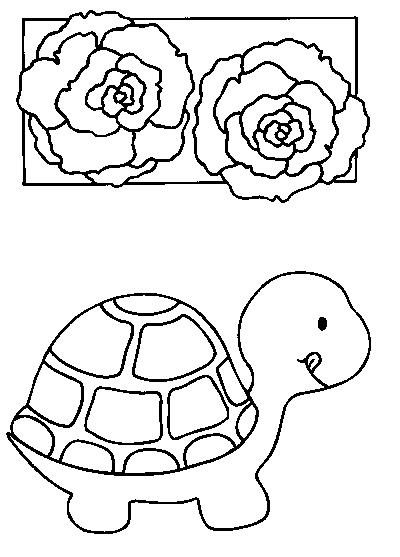 着色页: 龟 (动物) #13402 - 免费可打印着色页