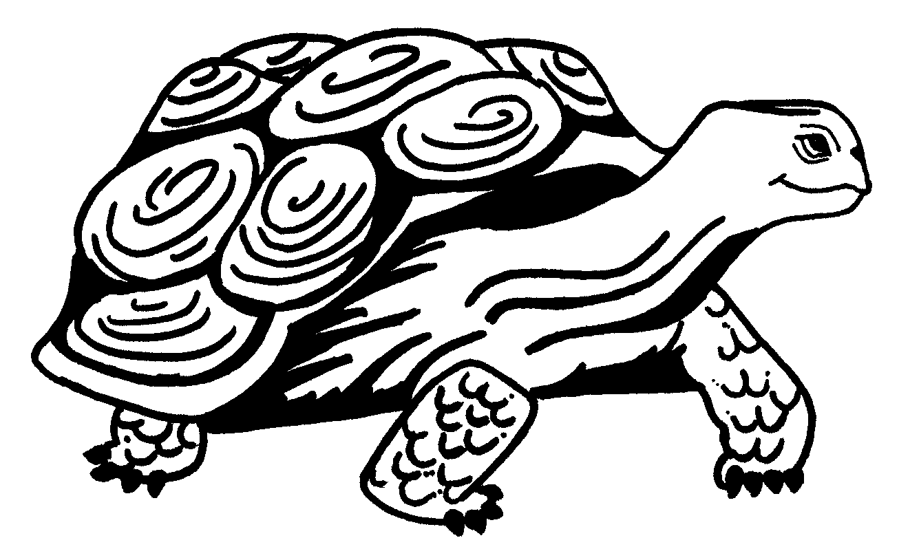 着色页: 龟 (动物) #13403 - 免费可打印着色页