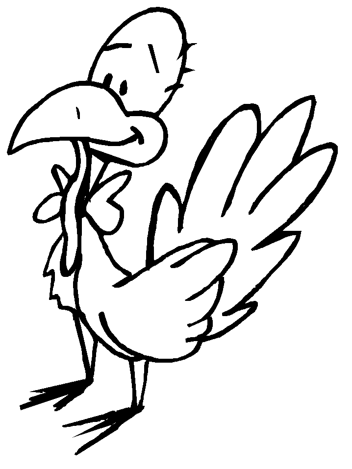 着色页: 火鸡 (动物) #5298 - 免费可打印着色页