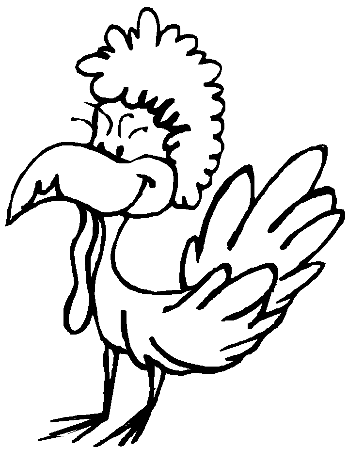 着色页: 火鸡 (动物) #5331 - 免费可打印着色页