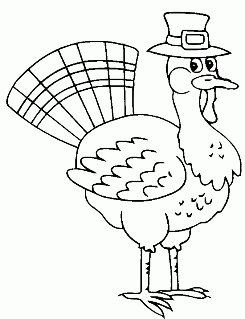 着色页: 火鸡 (动物) #5332 - 免费可打印着色页
