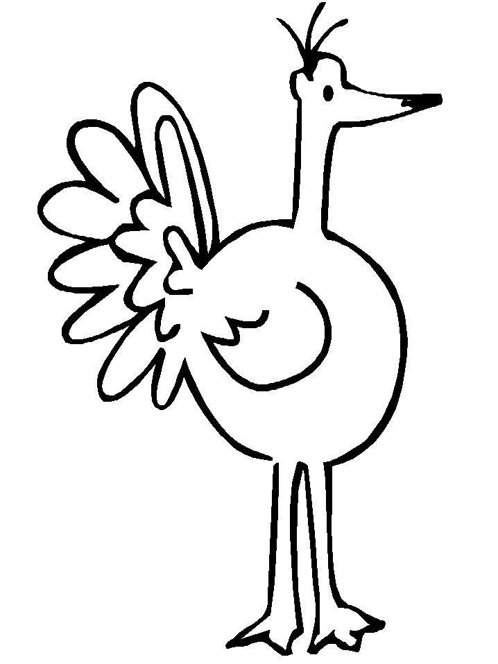 着色页: 火鸡 (动物) #5372 - 免费可打印着色页