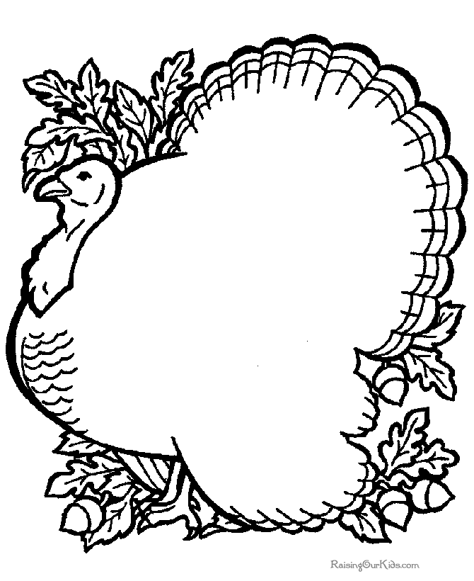 着色页: 火鸡 (动物) #5404 - 免费可打印着色页