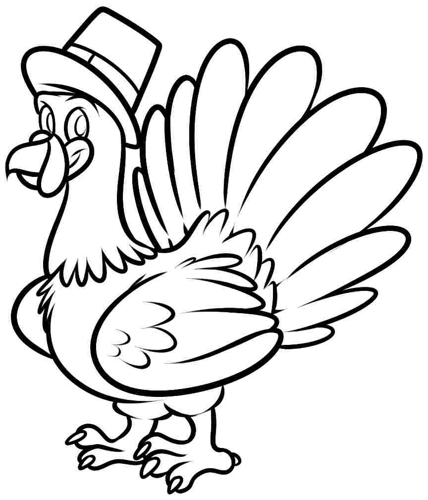 着色页: 火鸡 (动物) #5462 - 免费可打印着色页