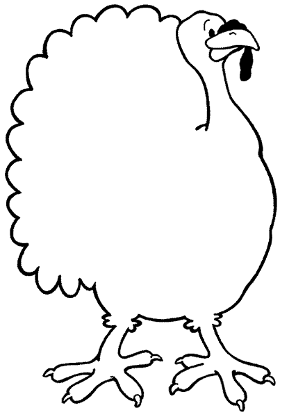 着色页: 火鸡 (动物) #5470 - 免费可打印着色页