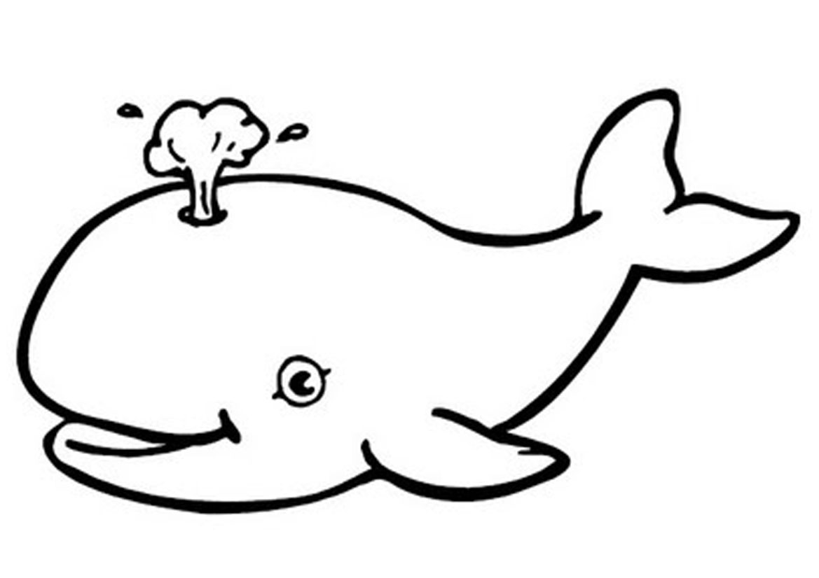着色页: 鲸 (动物) #864 - 免费可打印着色页