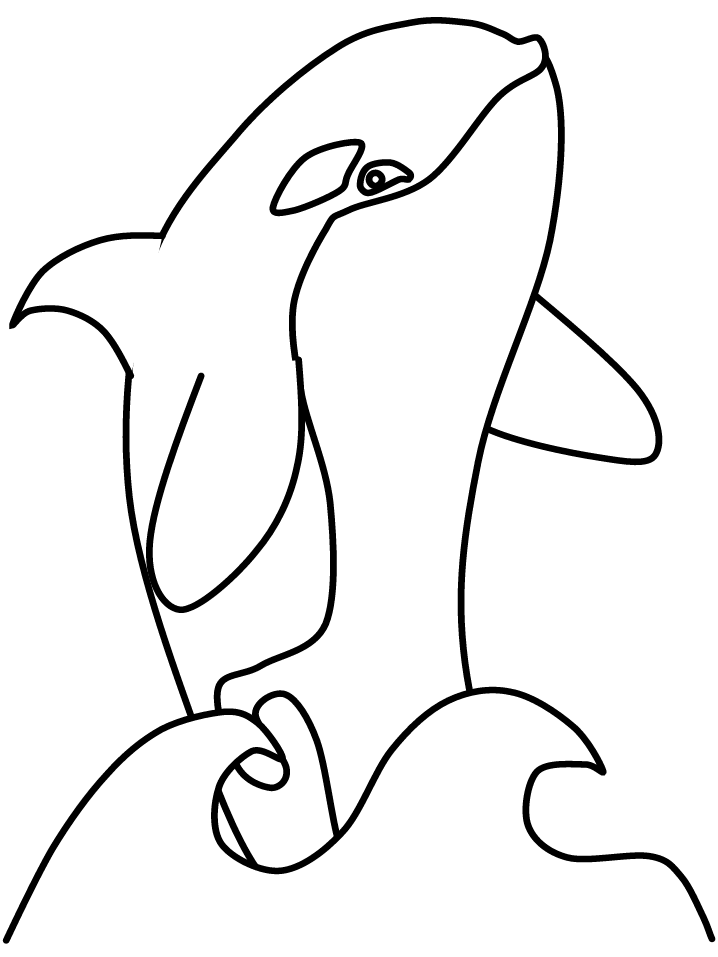 着色页: 鲸 (动物) #870 - 免费可打印着色页