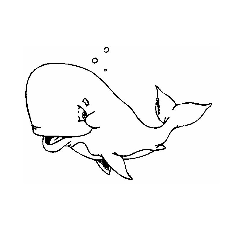 着色页: 鲸 (动物) #871 - 免费可打印着色页