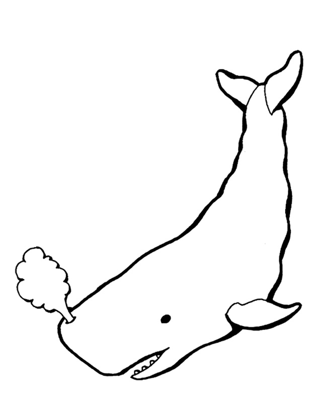 着色页: 鲸 (动物) #896 - 免费可打印着色页