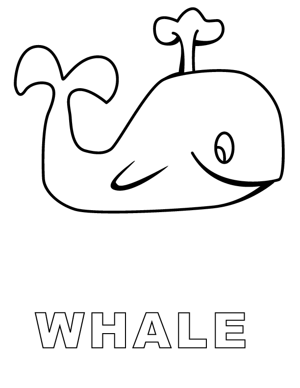着色页: 鲸 (动物) #905 - 免费可打印着色页