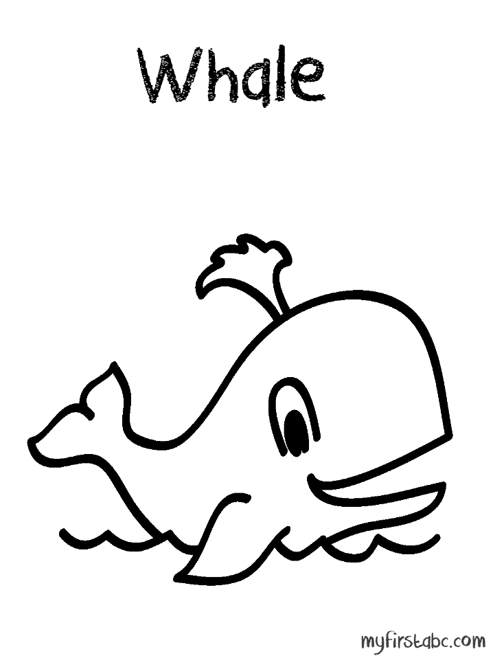 着色页: 鲸 (动物) #958 - 免费可打印着色页