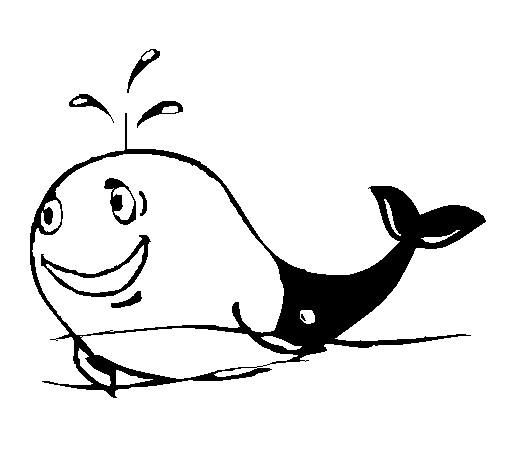 着色页: 鲸 (动物) #962 - 免费可打印着色页