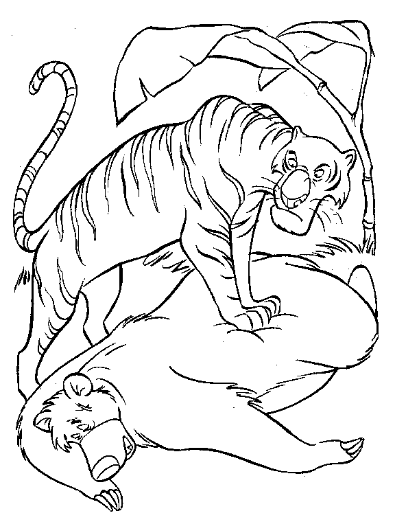 着色页: 野生/丛林动物 (动物) #21165 - 免费可打印着色页
