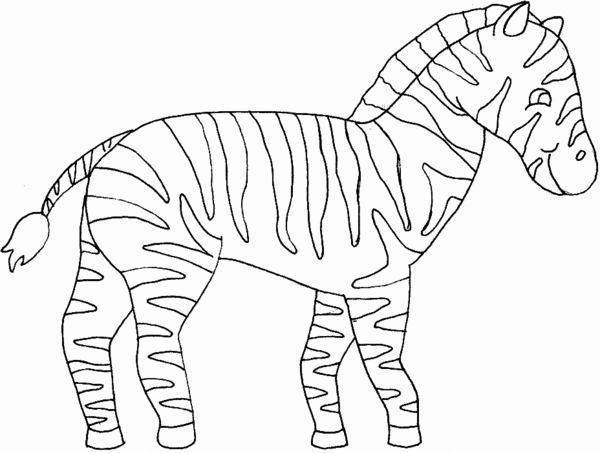 着色页: 斑马 (动物) #12950 - 免费可打印着色页